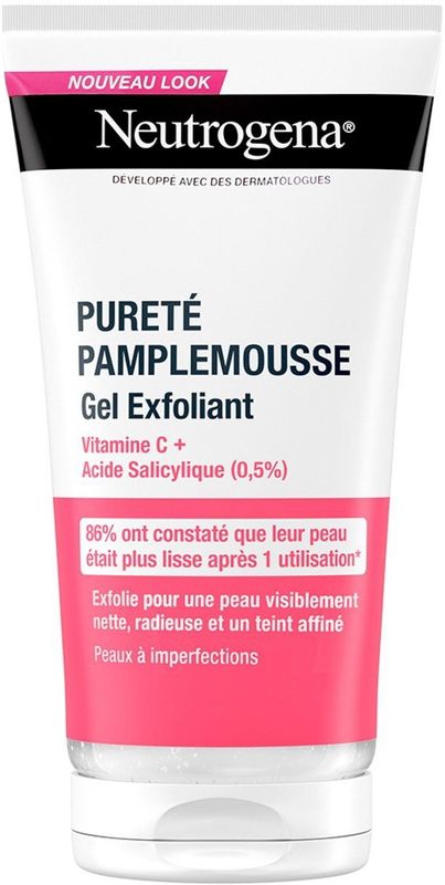 Neutrogena - Peeling-gel Zuiverheid Grapefruit - Gezichtsreiniger - 150 ml - Met Vitamine C en Salicylzuur