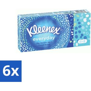 Kleenex - Zakdoekjes - Everyday - 8 Pakjes Zakdoekjes - Voordeelverpakking - 6 stuks