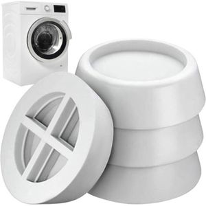 Trillingsdempers voor Wasmachine en Droger 4 stuks - Anti Trilling / Vibratie Dempers Pads Verhoger - Antislip Rubber Pootjes Extra Dik