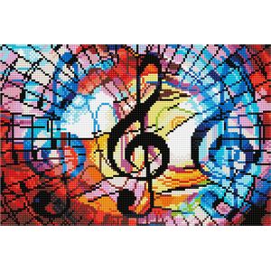 DIAMOND DOTZ Triple Treble - Diamond Painting - 12.927 Dotz - 40x27 cm