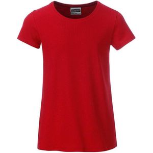 James and Nicholson Meisjes Basic T-Shirt (Rood)