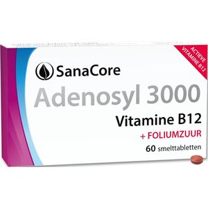 SanaCore Adenosyl 3000 - Actieve Vitamine B12 - 60 zuigtabletten - Adenosylcobalamine