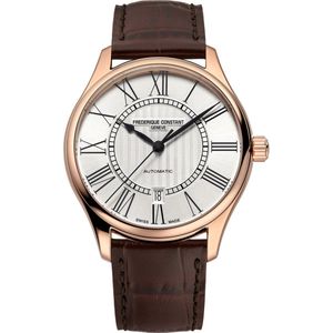 Frédérique Constant Classics FC-303MR5B4 Horloge - Leer - Bruin - Ø 40 mm