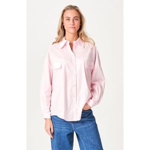 Clara - Oversized Overhemd - Roze