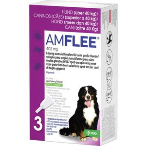 Amflee Spot On Anti Vlooien en Teken Druppels Hond >40 kg 3 pipetten