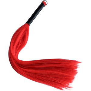Kiotos - Zweep - Verleidelijke Haarzweep van 100% Polyester - Lengte 65 cm - Rood