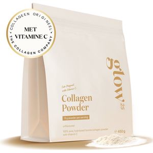 Glow25® Collageen Origineel (450 gram) - met vitamine C - collageenpoeder - hoogwaardig Collageenhydrolysaat