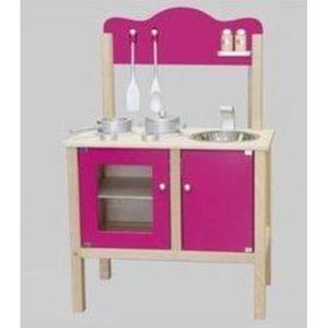 Speelkeuken Hour Roze-Blank