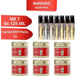 Bandido Aqua Wax 7 - 125 ML - 6 PIECES & 7x Cartel EDP