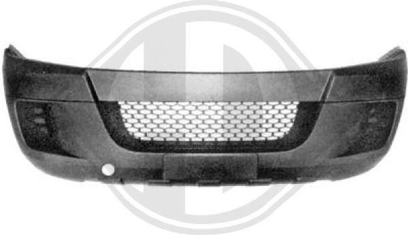 Iveco - Daily Iv - Voorbumper - Zwart - Model 2006-05 tot 2012-03