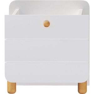 Gotagee Nachtkastje met 1 Lade Houten Poten Slaapkamer Kinderkamer Opbergkasten Moderne Bijzetkasten