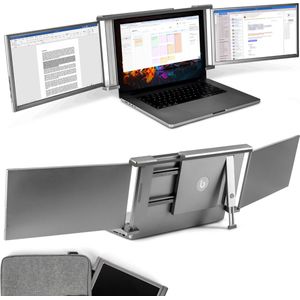 Blerron Flex - 14"" - Portable Monitor - Laptopscherm: 14"" - 16.5"" - Draagbare Monitoren - Beeldscherm - Inclusief Beschermhoes - 1920x1080P - 60 Hz - HDMI & USB-C - Grijs