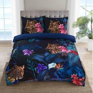 Husch Dekbedovertrek Jungle Tiger - 200x200/220 - Tijger