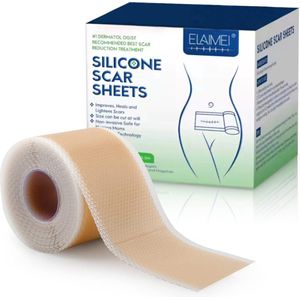 Elaimei – Littekenvervager – Silicone – Vermindert zichtbaarheid van littekens – Herbruikbaar – Litteken pleister – Verwijderaar – Striae – Striemen