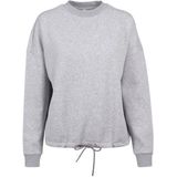 Build Your Brand - Oversized Dames Sweater - Heather Grey