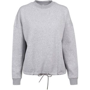 Build Your Brand - Oversized Dames Sweater - Heather Grey