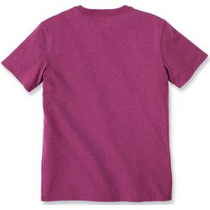 Carhartt Damen Workw Pocket S/S T-Shirt Magenta Agate-L