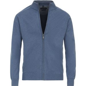 Casa Moda - Vest Zip Petrol Blauw - Heren - Maat 3XL - Regular-fit