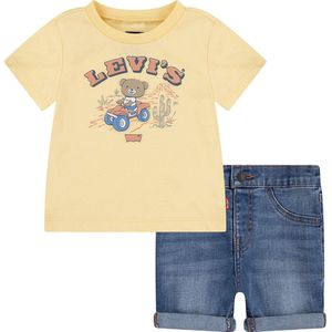 Levi's - Kids Four Wheeler Denim Set - Geel - Jongens, Meisjes