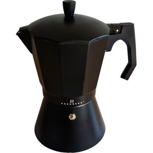Edënbërg Black Line - Percolator - Koffiemaker 9 kops - Espresso Maker 350 ML - Zwart