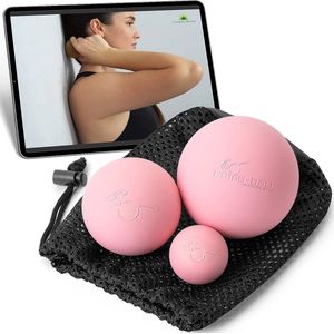 Bomb Ball - Massagebal - Pink - Fascia en Lacrosse Ballen voor Spierontspanning en Triggerpoint-therapie