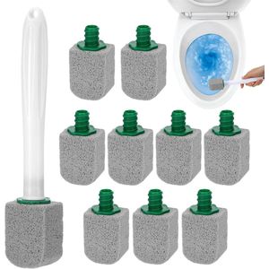 Puimsteen voor WC - 10 stuks - Vervangbaar - Kalkaanslag Verwijderaar - met Handvat