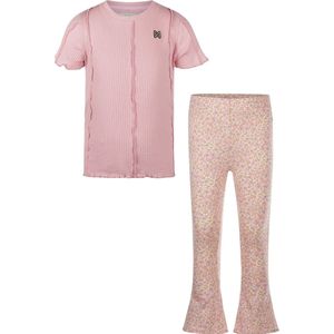 Koko Noko meisjes set Shirt en flairbroek pink maat 122