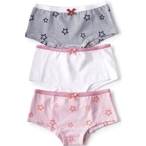 Little Label - hipster 3-pack - stars - maat: 92 - bio-katoen