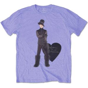 Prince - Heart Purple Heren T-shirt - XL - Paars