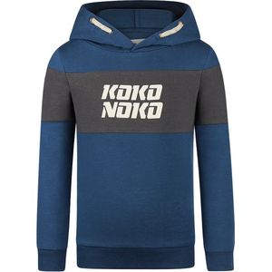 Koko Noko Hoody Mid Blue/Dark Grey maat 116