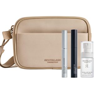 RevitaLash® Strenghten & Define Lash Collection – Limited Edition Wimperset met Eyelash Conditioner 3,5 ml, Mascara 5 ml, Micellar Lash Wash 30 ml & Luxe Travel Bag – 37% Korting
