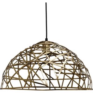 PTMD Castor Ronde Hanglamp - H27 x Ø51 cm - Ijzer - Koper