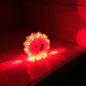 Draadloze LED Zwaailamp Oranje - 9 standen - Magnetisch & Waterdicht- Excl Batterijen