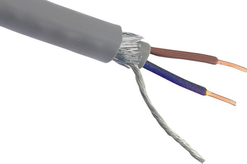 Grondkabel XMvK-as - Buitenkabel - Installatiekabel ondergronds gebruik - 2 x 2.5 mm² - 100 meter - Grijs