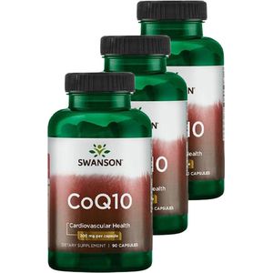 Swanson | CoQ10 Maximum Strength 200mg | 90 capsules | 3 stuks | 3 x 90 capsules