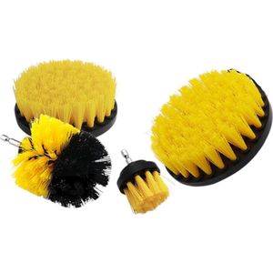 Borstelset voor Boormachine - 4 Delig - 50mm - 89mm - 100mm - 120mm - Schrobborstel Opzetstuk - Boorborstels - Reinigingsborstels voor Buiten en Binnen