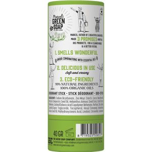 Marcel's Green Soap - Deodorant Stick - Tonka & Muguet - Langdurige frisheid - 40 gr - 1 stuk