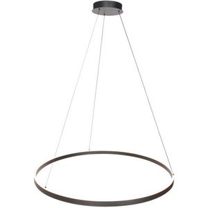 Steinhauer hanglamp Ringlux - zwart - staal - 80 cm - ingebouwde LED-module - 3675ZW