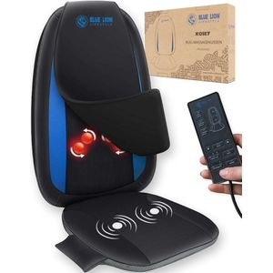 Blue Lion Rug Massagekussen - Massage apparaat - Shiatsu massagestoel - Elektrisch - warmtetherapie