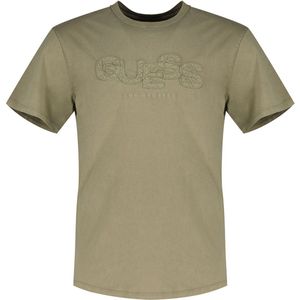 Guess Bsc Guestack T-shirt Met Korte Mouwen Beige,Groen S Man