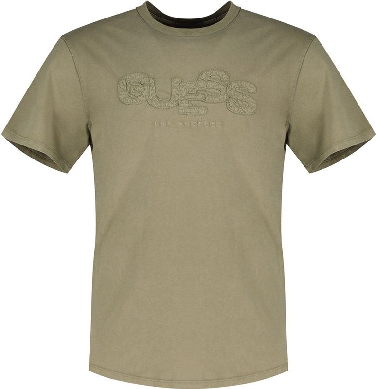 Guess Bsc Guestack T-shirt Met Korte Mouwen Beige,Groen S Man