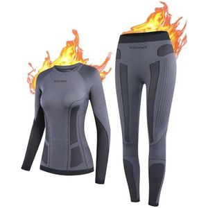 Thermische onderlaag voor dames - Ski-basislagen, sneldrogende leggings en thermisch ondergoed