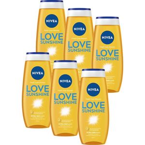 Nivea Douchegel - Love Sunshine 250 ml - Voordeelverpakking 6 stuks