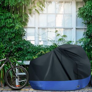 Fiets Beschermhoes, Outdoor Waterdichte Fiets Cover van Polyester 210D Oxford Hoge Kwaliteit UV-bescherming Regendicht Sneeuw Stof voor Racefiets Motorfiets Scooter MTB