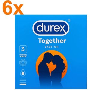 Durex Condooms Together – 18 Stuks – Easy-On – Natuurlijk gevoel & optimale bescherming | Voordeelverpakking