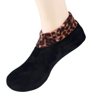 Warme Antislip Huissokken Maat 35-40 – Zachte Fleece Wintersokken voor Mannen en Vrouwen – Dikke Slofsokken voor Thuis of in Bed – Unisex Slippersokken – Effen Kleur
