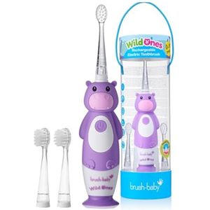 Elektrische Oplaadbare Tandenborstel voor Kinderen met 3 Borstelkoppen - Voor Leeftijd 0-10