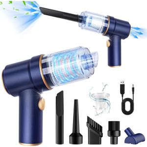 Handstofzuiger Draadloos - Kruimeldief - Auto Stofzuiger - 9000PA Handstofzuiger Draadloos - 120W Kruimeldief - Nat en droog - Met LED verlichting en multi-nozzles - Vacuum Cleaner