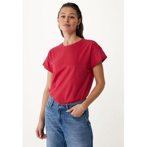 Mexx T-shirt Fay Relaxed Fit Deep Pink Dames - Maat M