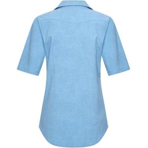 Travel Blouse V Neck Uni Denim 2603 Bleached